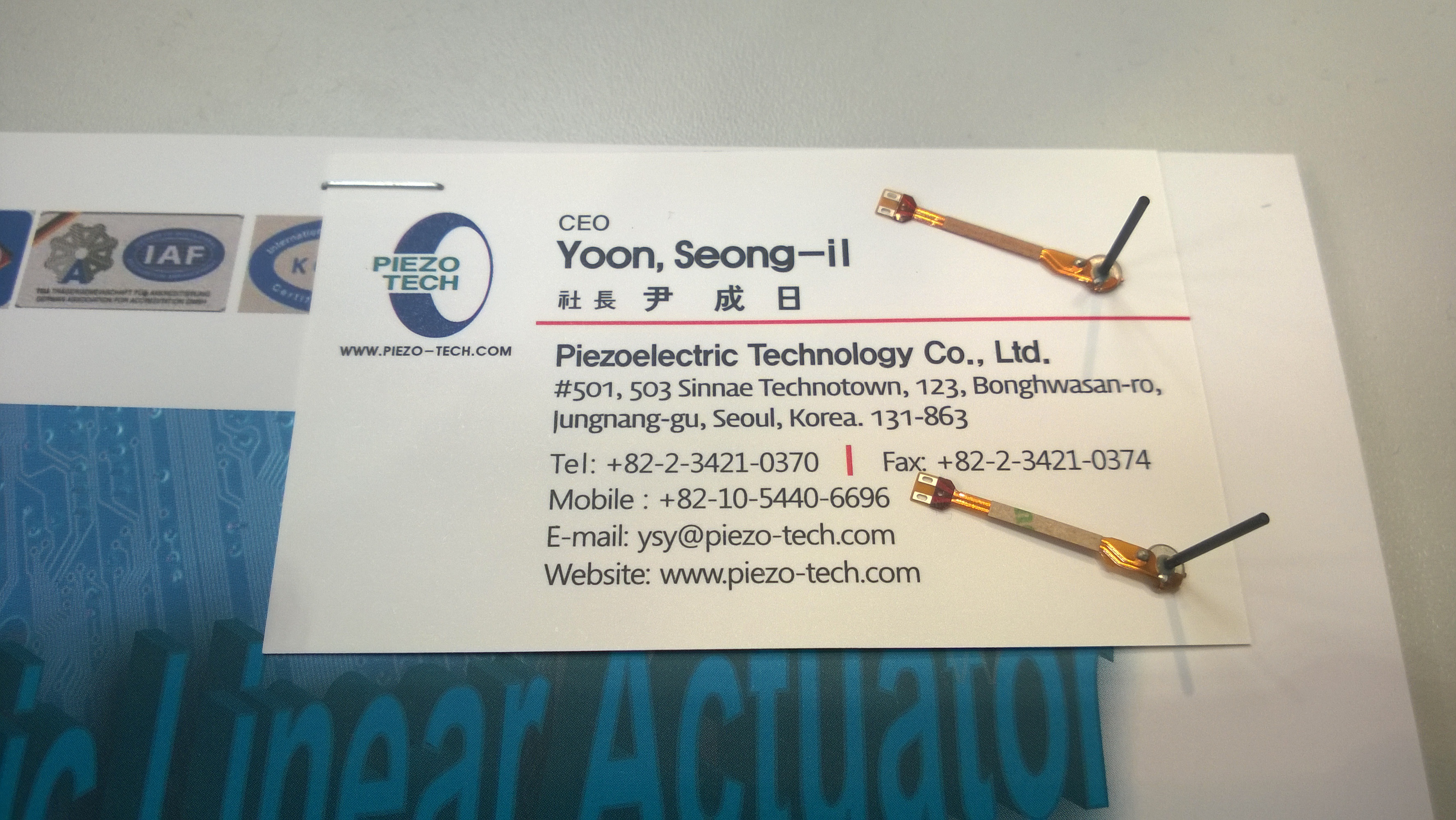 The motor is the little thingy on the card