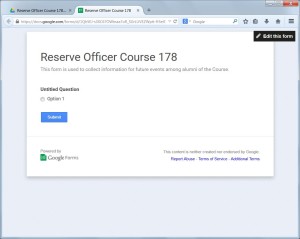 FIrst view of live form