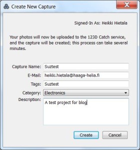 Sending the images to launch a project