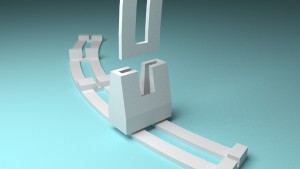 Vertical arc fitting