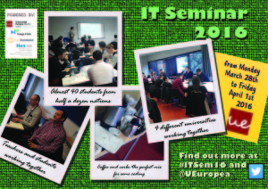The seminar poster