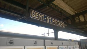 Sint Pieters station sign
