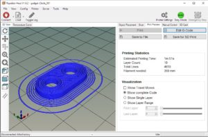On print bed