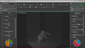 A hollow bunny to print