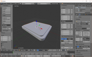 Adding second beveled, copied cube
