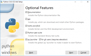 Installing Pip as you install Python